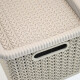 Caja organizadora simil ratán 5L CAPPUCCINO