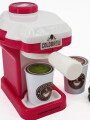 MAQUINA DE CAFE CON ALIMENTOS ROSADO