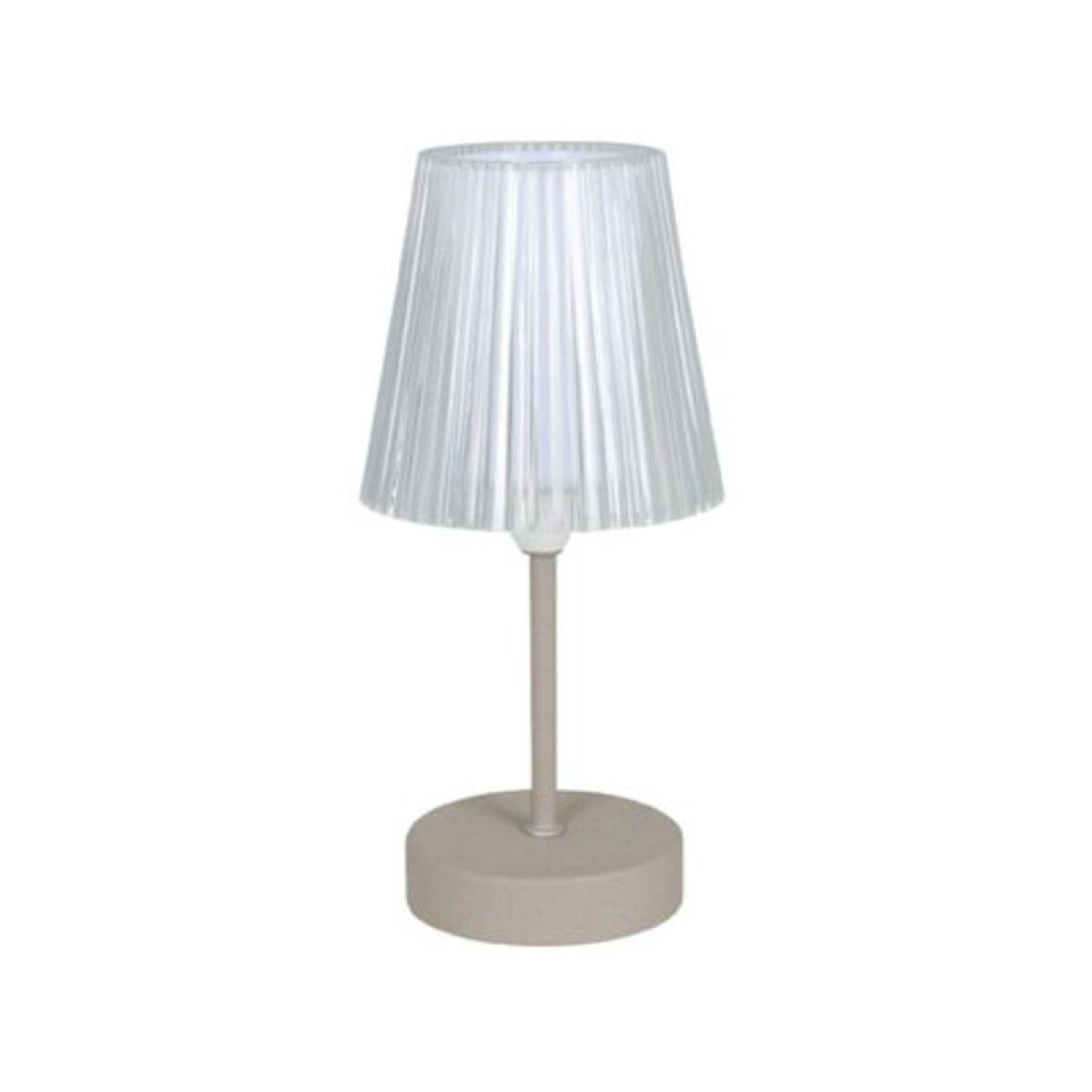 VELADOR DE MESA CREMA 1L E14 