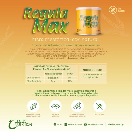 Cibeles Nutrition Regula Max 100g Cibeles Nutrition Regula Max 100g