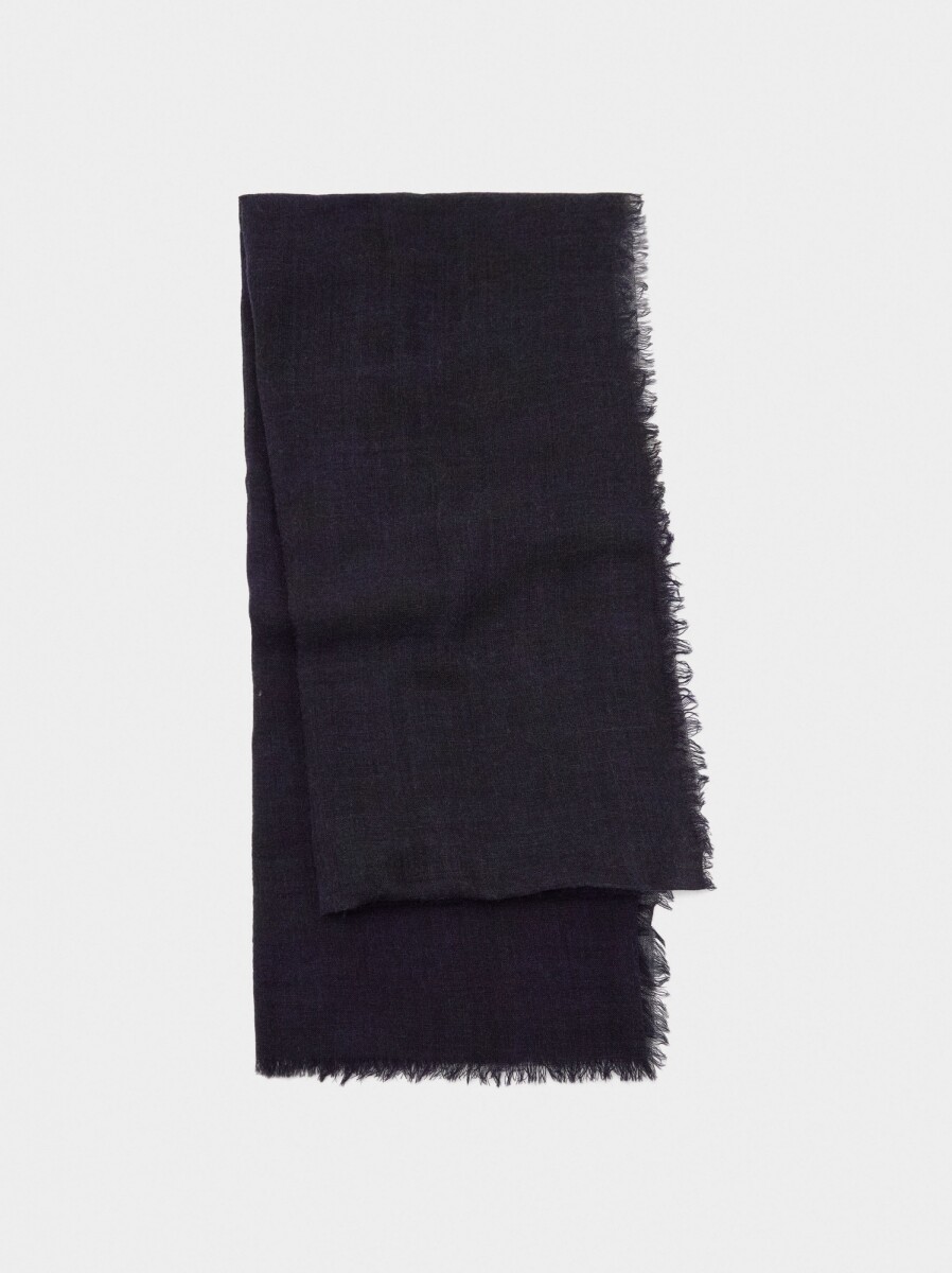 Pashmina 100% Lana - azul-marino 