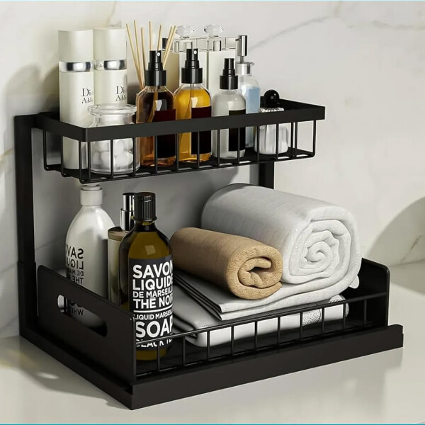 Organizador De 2 Niveles Estante Cocina baño alacena Metal Multiuso Bajo o Sobre Mesada Imback Organizador De 2 Niveles Estante Cocina baño alacena Metal Multiuso Bajo o Sobre Mesada Imback