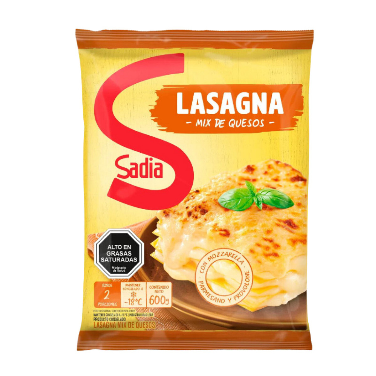 Lasagna mix de quesos Sadia - 600 grs 
