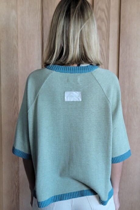 Buzo Kiwi Knitted Verde Malva