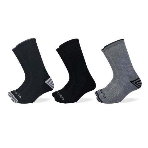 Socks Stripe H/T Crew - Unisex Black/charcoal