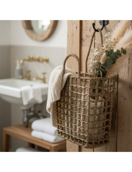 ORGANIZADOR C/ASA SEAGRASS 25x13xH17.5/35 CM NAT ORGANIZADOR C/ASA SEAGRASS 25x13xH17.5/35 CM NAT