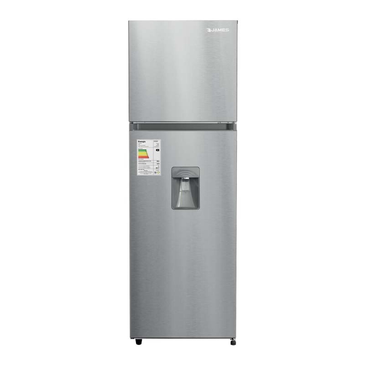 Heladera JAMES RJ301 con Dispensador 266 Litros - Inox 