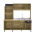 Kit Cocina Sevilha 7 Puertas Indèkes Castaño Plomo Kit Cocina Sevilha 7 Puertas Indèkes Castaño Plomo