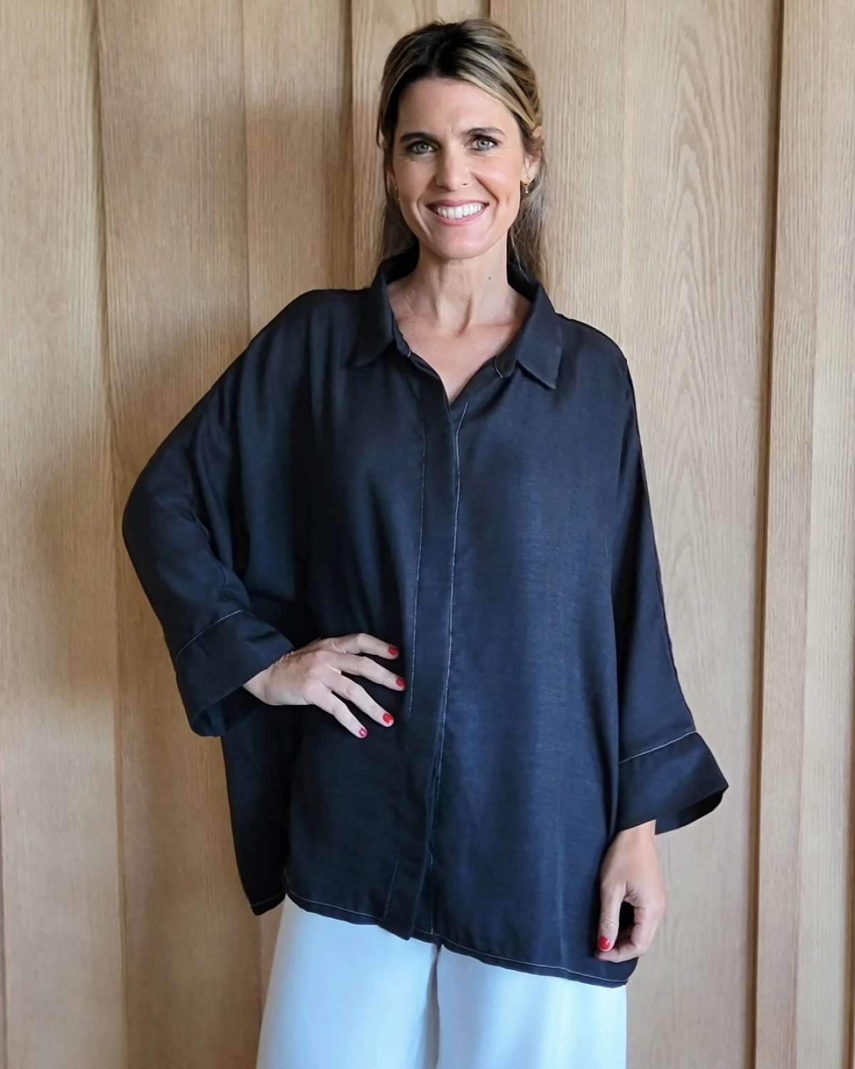 Camisa Tuna negro talle unico