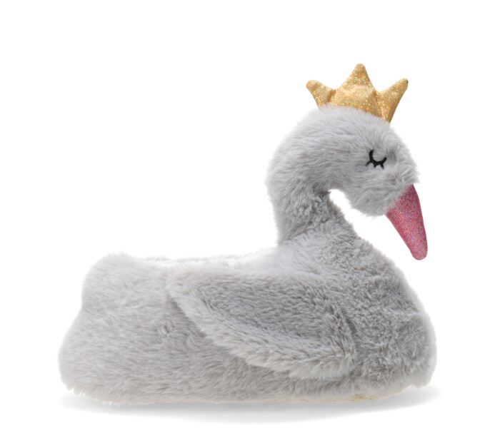 Pantuflas de Niña MINI Miss Carol cisne Gris