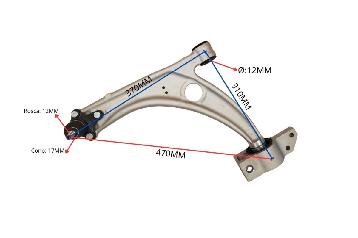 Parilla De Suspension Delantera Volks Amarok 4X2 - 4X4 11-25 Izq Parilla De Suspension Delantera Volks Amarok 4X2 - 4X4 11-25 Izq