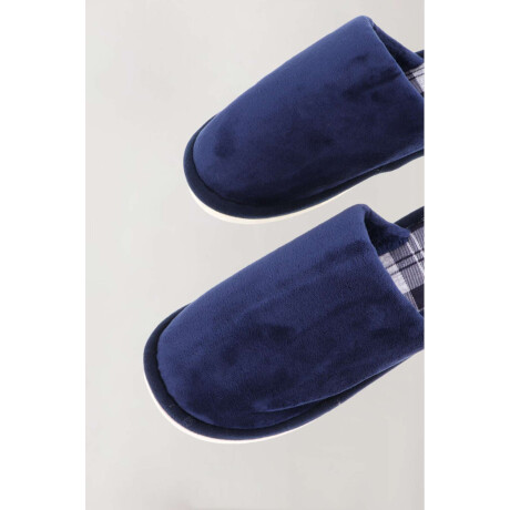 Pantufla escoces Azul