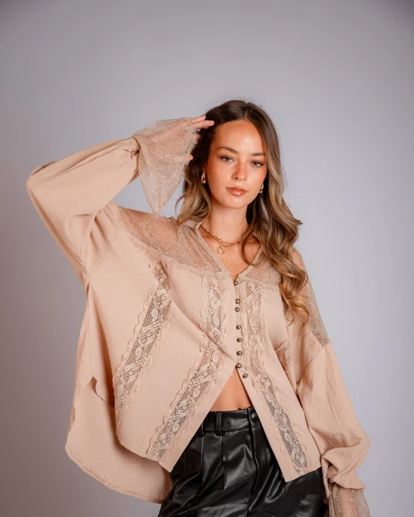 Camisa Viena beige