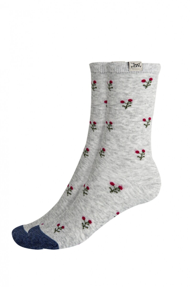 MEDIA FLORES PACK X 2 - Gris 