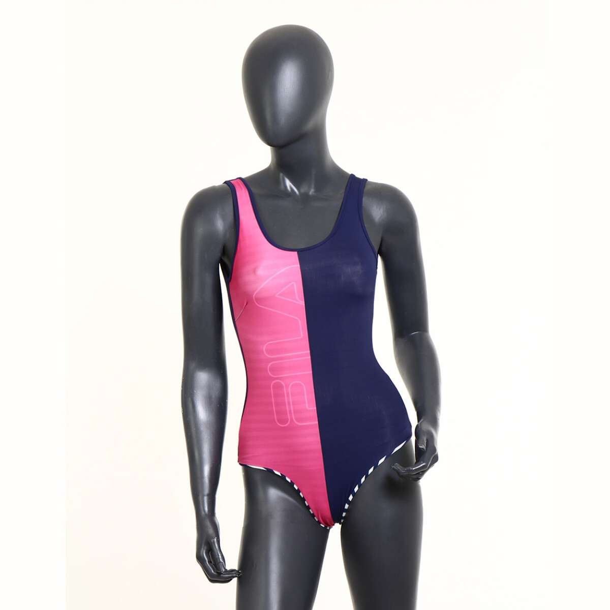 Fila Maio Feminino Double Ii Listrado Marinho/marinho/magenta - Marino-marino