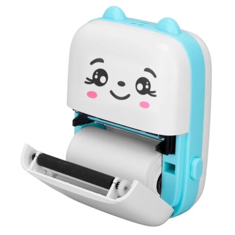 Mini impresora bluetooth térmica infantil azul V01