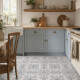CERAMICAS PISO DECORADO MATE BLANCO Y CELESTE PATCHWORK GAMAS DE AZUL