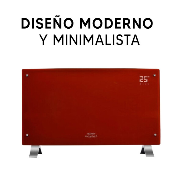Calefactor Peabody Pevqd20 Vitro Convector Digital CALEFACTOR PEABODY PEVQD20R ROJO OLT