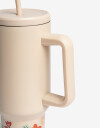 Artículos cocina Vasos Vaso Metálico Floreado - Combinacion Multicolor