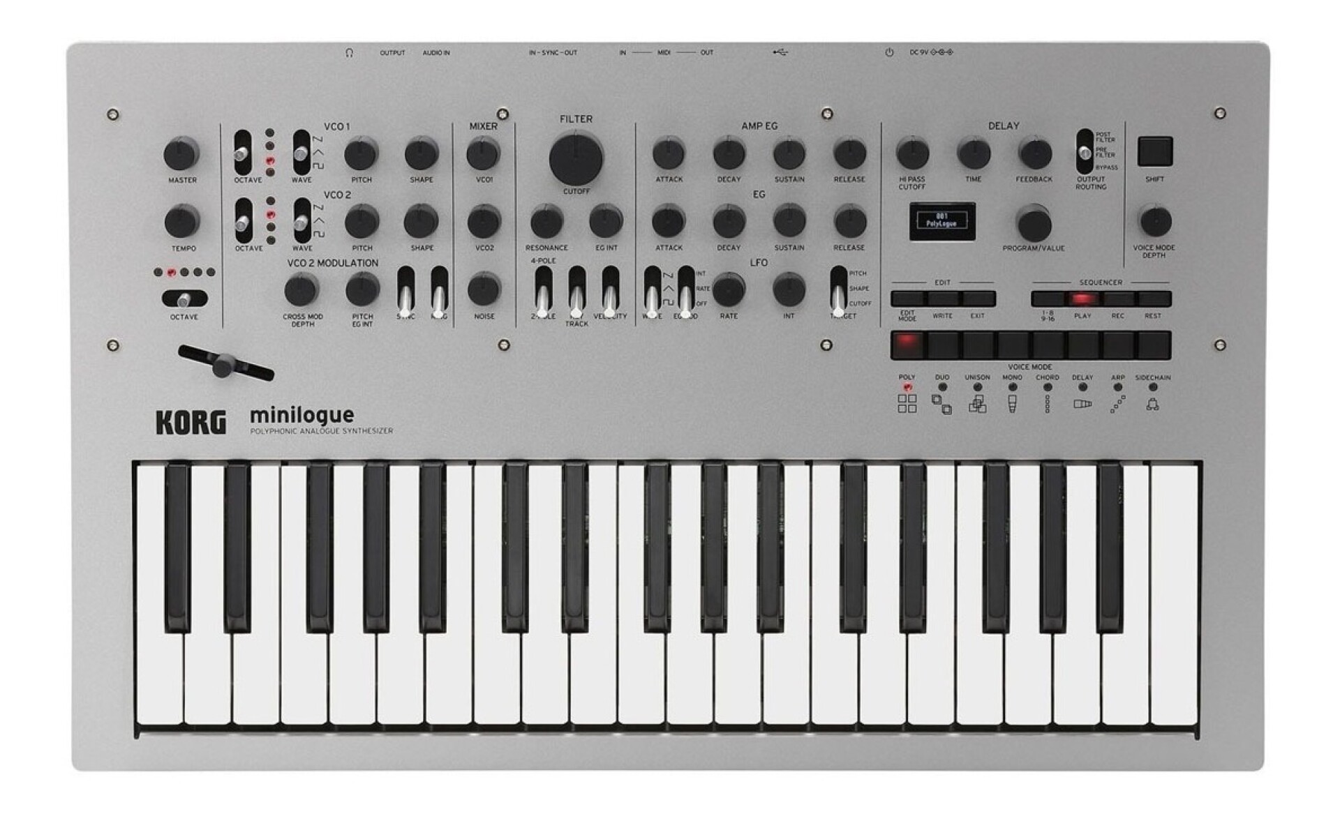 Korg Minilogue Sintetizador Analógico Polifónico 37 Teclas 