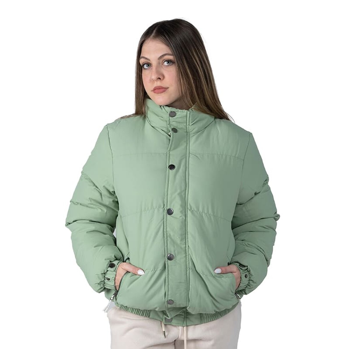 Campera The Brooklyn Haus Puffer de Mujer - 210827I24 - Agua Marina 