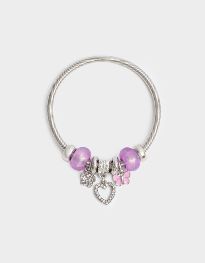 Pulseras Flexibles Multi dijes Pulsera Flexible Multi Dijes - Plateado