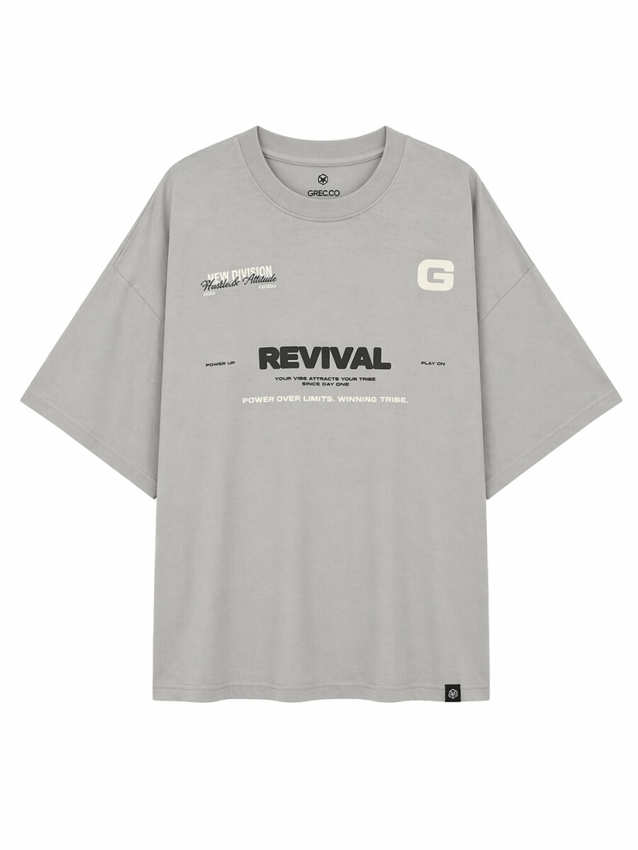 REMERA DUST FUT II - GRIS CLARO 