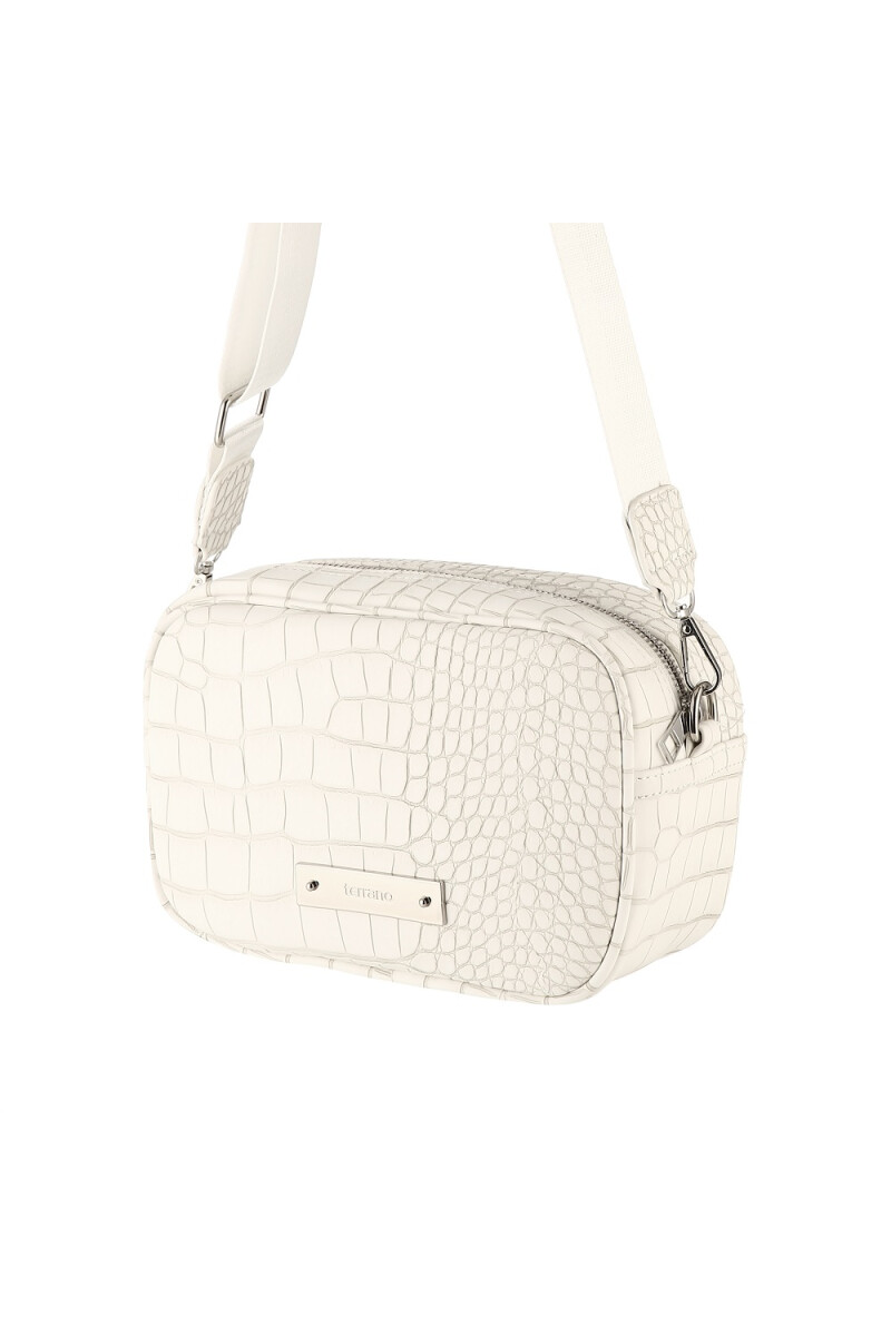 BANDOLERA CROCCO TERRANO BLANCO