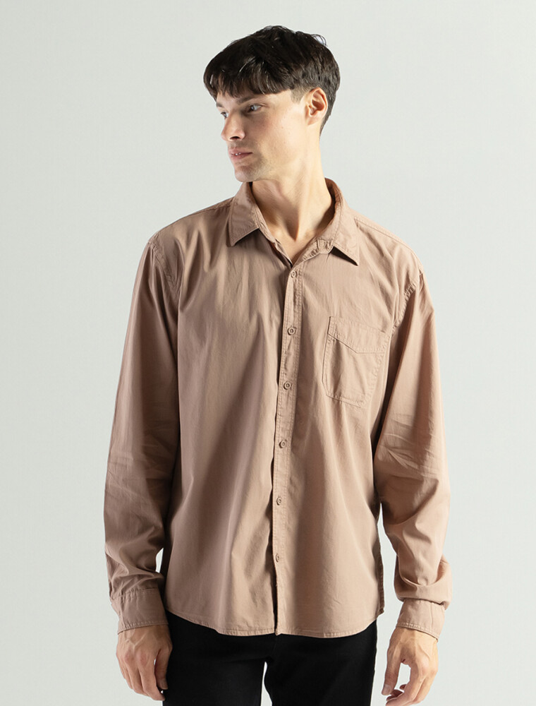 Camisa de Algodón Texas Camel