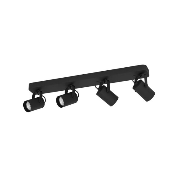 Aplique LED 4 spot acero negro articulado SOREGO EG4216