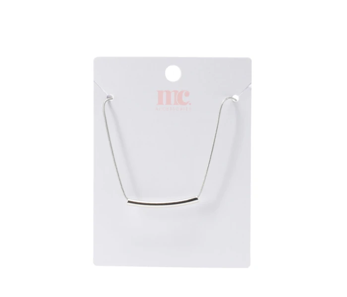 Collar cadena con pieza metalica Silver