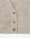 Knitwear Sweaters Cardigan Corto Con Botones - Blanco Crudo