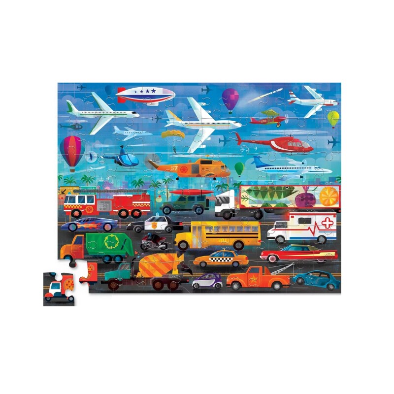 Puzzle Above & Below Transporte 48 Piezas - Crocodile Creek JUGUETE PUZZLE 48 PZAS ARRIBA/ABAJO TRASNPORTE