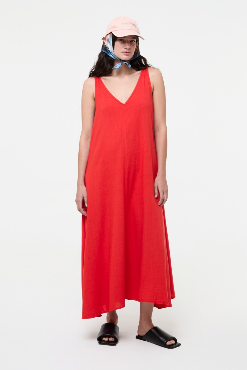 VESTIDO SUELTO Rojo