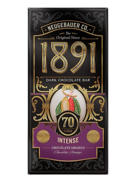 Tableta chocolate intense 70% 1891 90gr Tableta chocolate intense 70% 1891 90gr