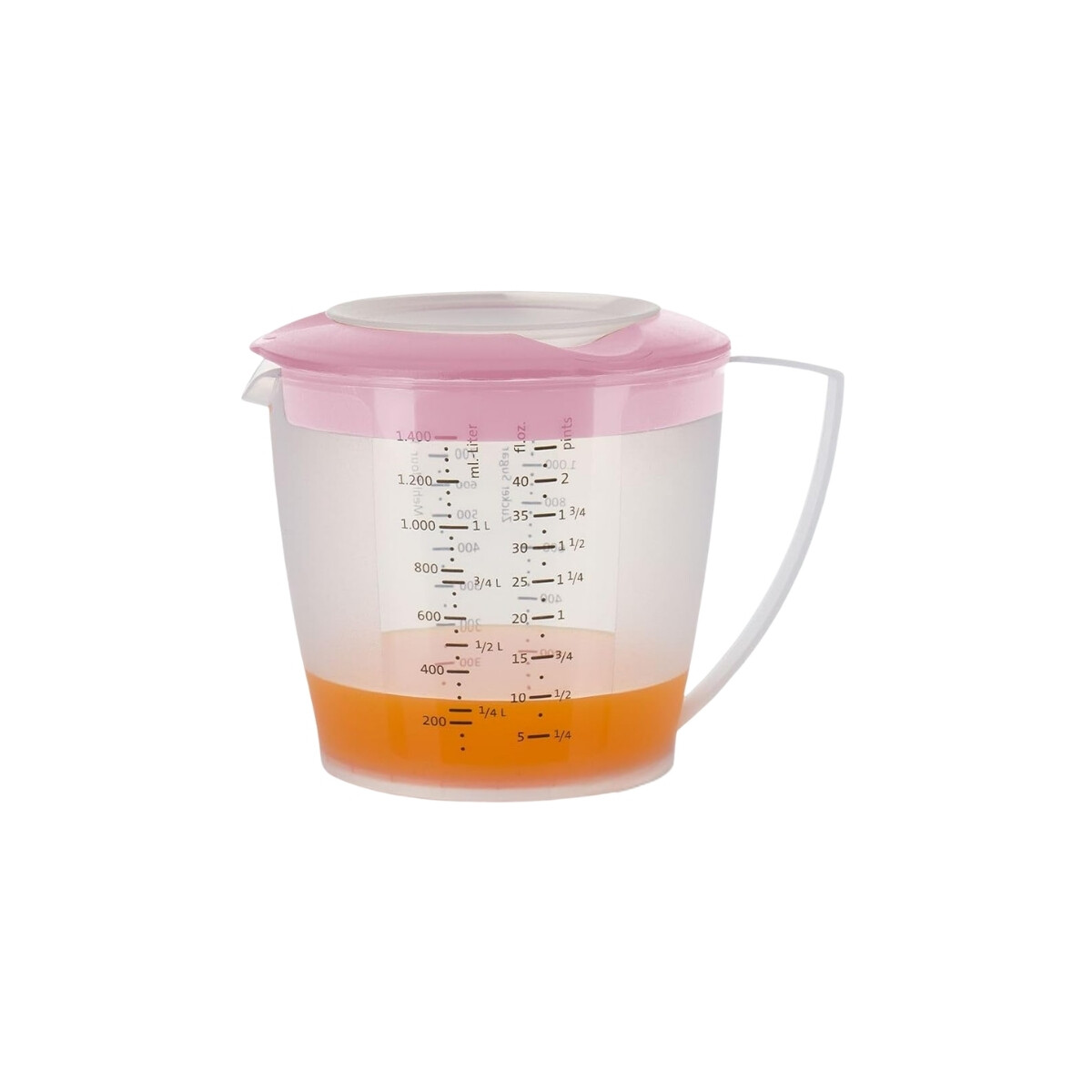 Jarra Medidora con Tapa Rosa 1.4 Litros Helena 
