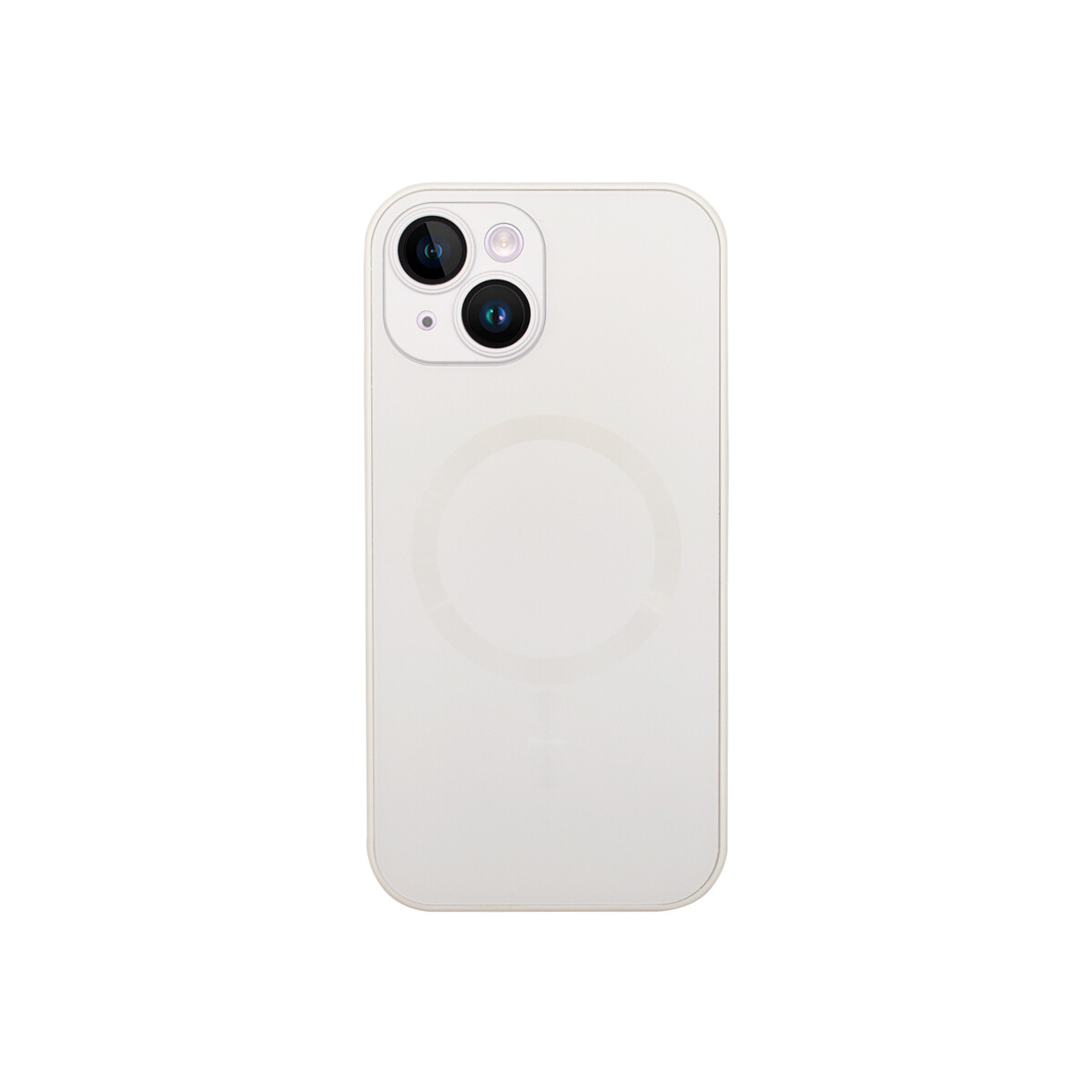 Protector para iPhone 13/14 color blanco con MagSafe 