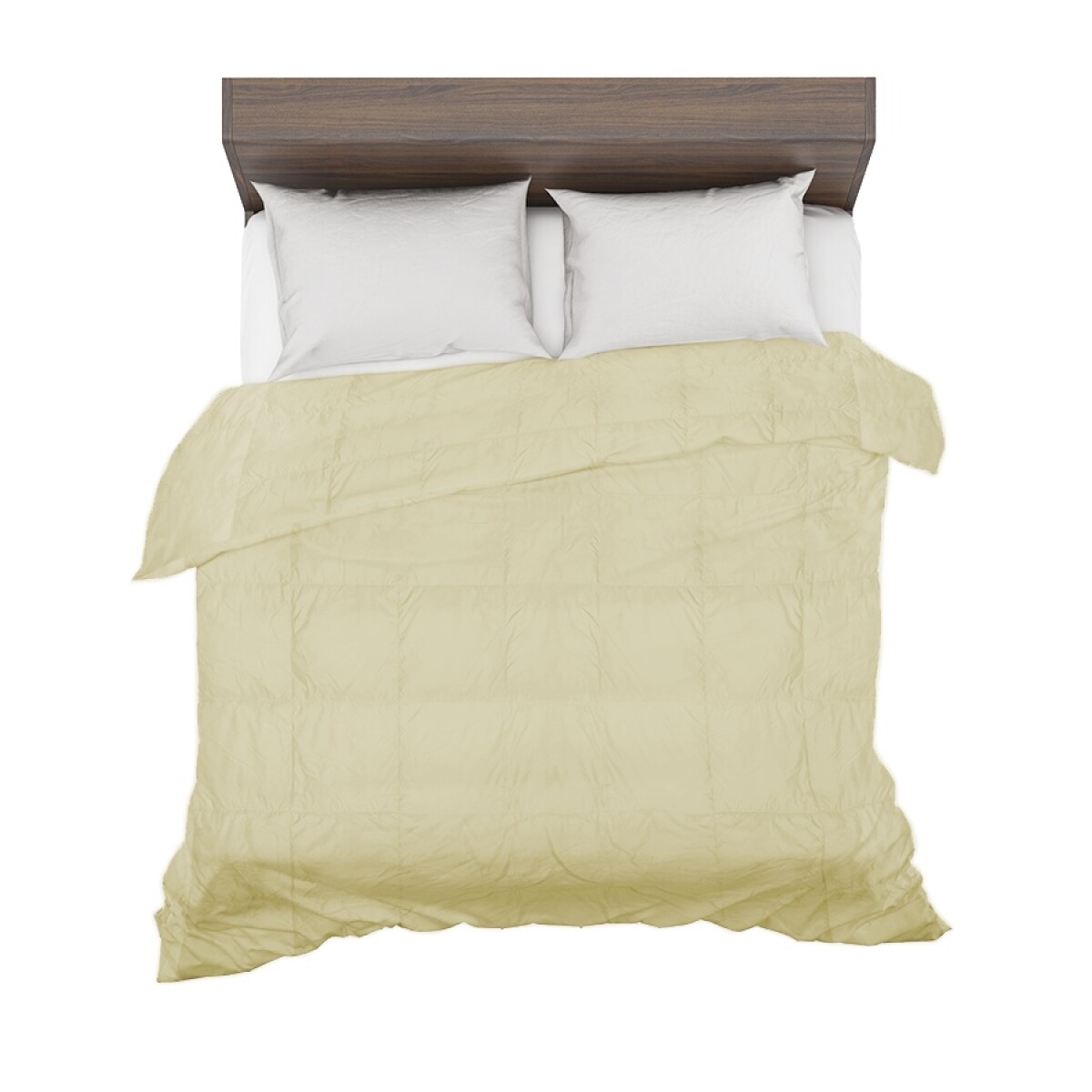 Acolchado de Plumas King Size Home Class Dohler Ropa de Cama - Beige 