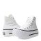 Championes Unisex Converse Ctas Lift Double Stack HI Blanco - Negro