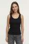 Musculosa en rib tirante finos NEGRO