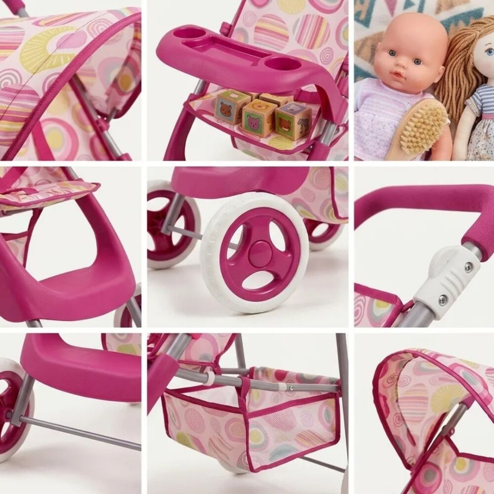 Coche Vintage De Juguete Para Muñecas Con Canasto Coche Vintage De Juguete Para Muñecas Con Canasto