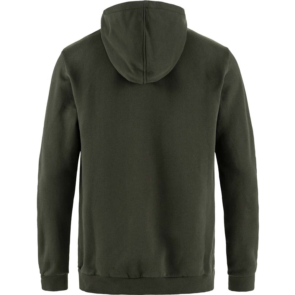 Fjällräven Logo Hoodie - Hombre Deep Forest