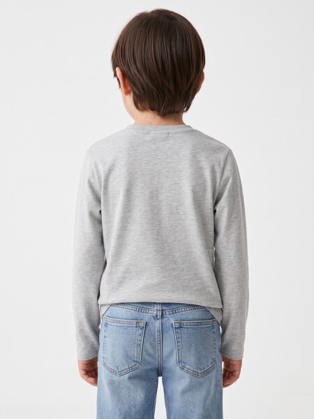 REMERA GAME HERO GRIS MELANGE M