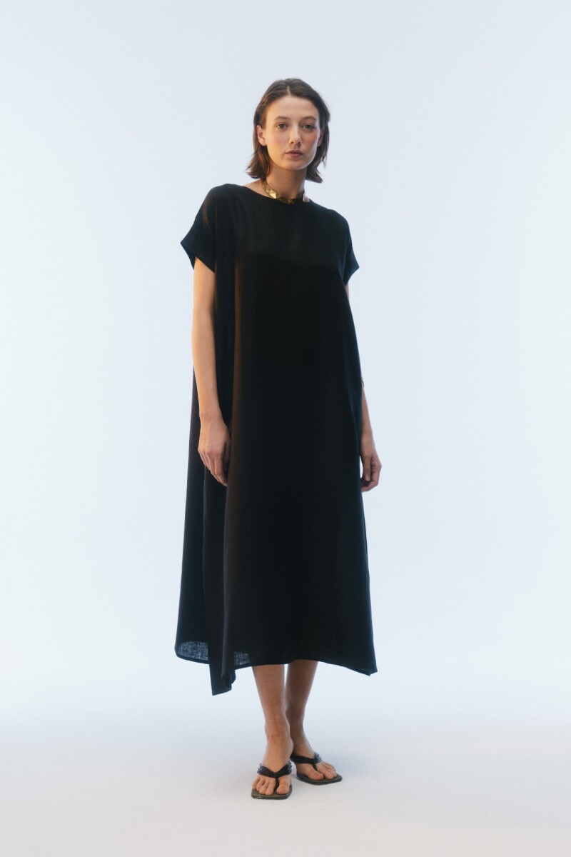 VESTIDO NATSUKI LARGO Negro