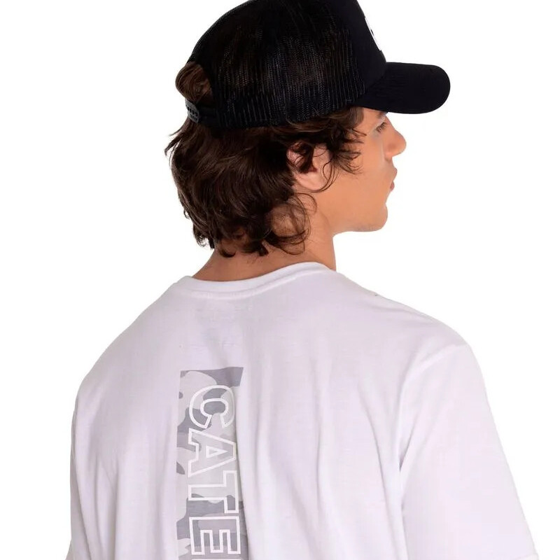 GORRO HOMBRE CAT LOGO MESH BACK F PITCH BLACK/TRADEMAR O/S GORRO HOMBRE CAT LOGO MESH BACK F PITCH BLACK/TRADEMAR O/S