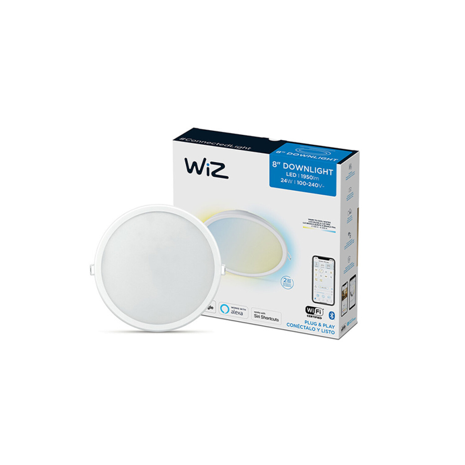 Downlight LED inteligente blanco dinámico 24W WIZ L27413 — Fivisa