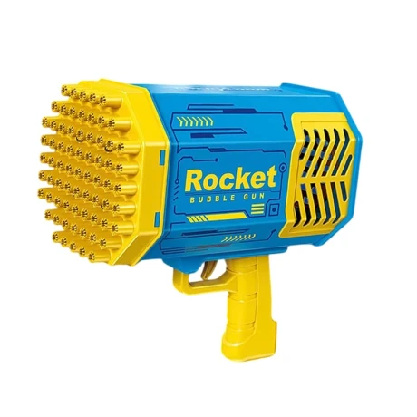 Bazuca de Burbujas con Batería Recargable AMARILLO-AZUL
