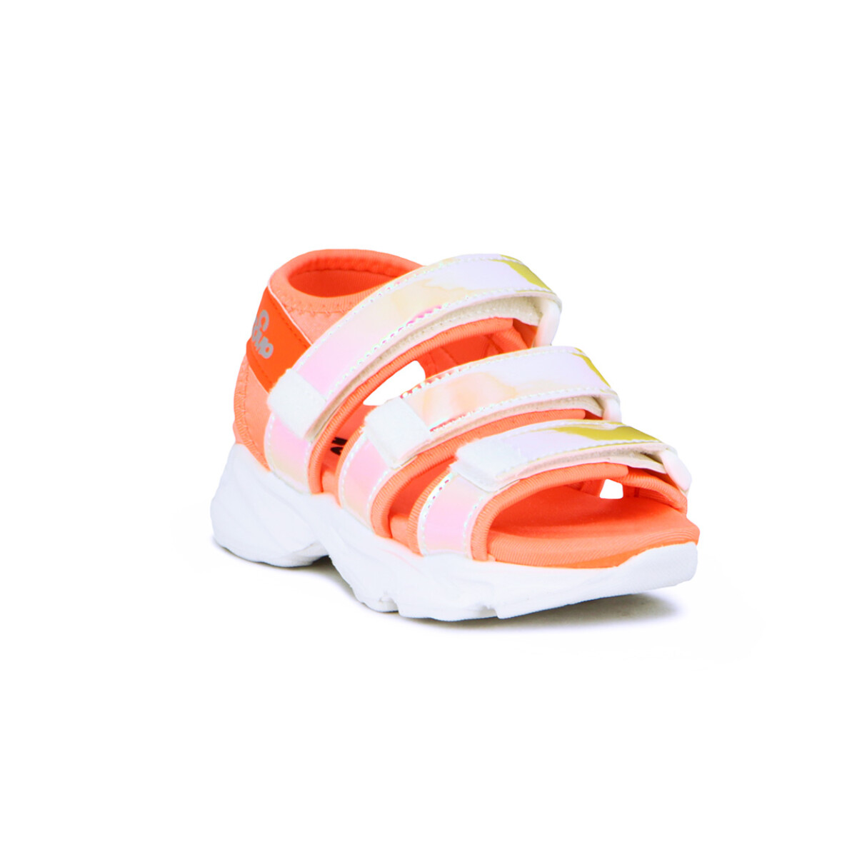 Sandalias Niña Angus Tres Tiras Con Velcro - Coral 