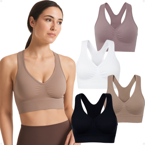 Soutien Top Con Tiras Beige
