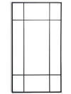 Espejo STUDSTRUP 60x110 negro Espejo STUDSTRUP 60x110 negro